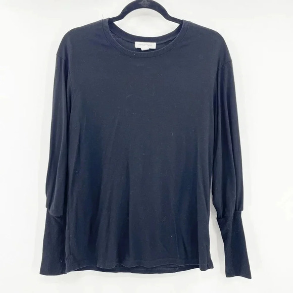 Treasure & Bond Tops - Treassure & Bond Balloon Long Sleeve Top Women's Size M Black Pullover